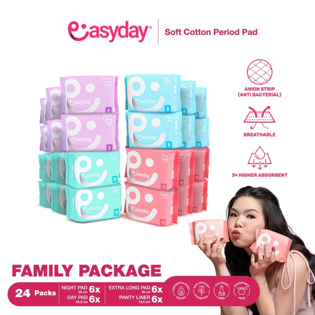 24 Packs Easyday Bundle Pembalut