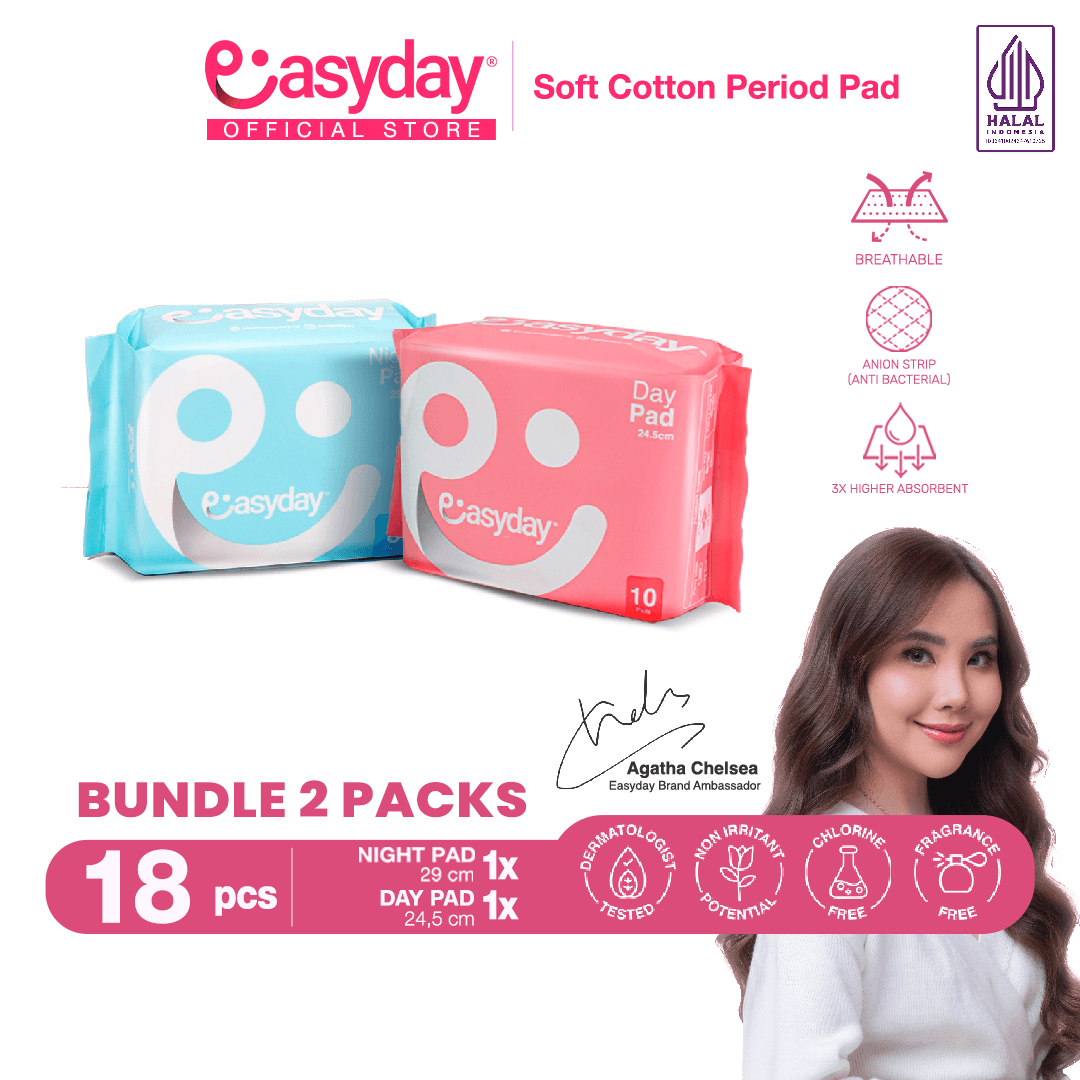 2 Packs Bundle Easyday Pembalut Wanita
